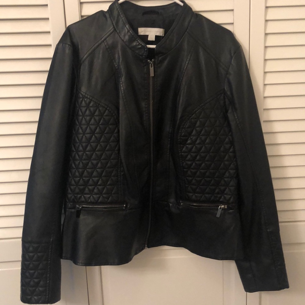 Faux leather jacket ✨